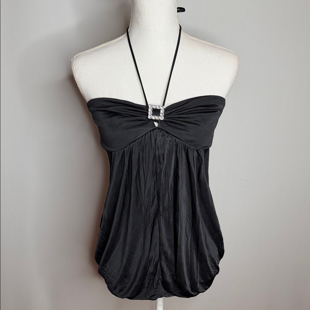 Victoria's Secret Black Halter Blouse